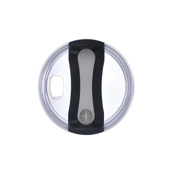 30oz. Dual Wall Stainless Steel & PP Tumbler with Clear Lid