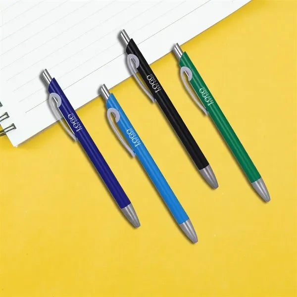 Solid Plastic Ballpoint Click Pen