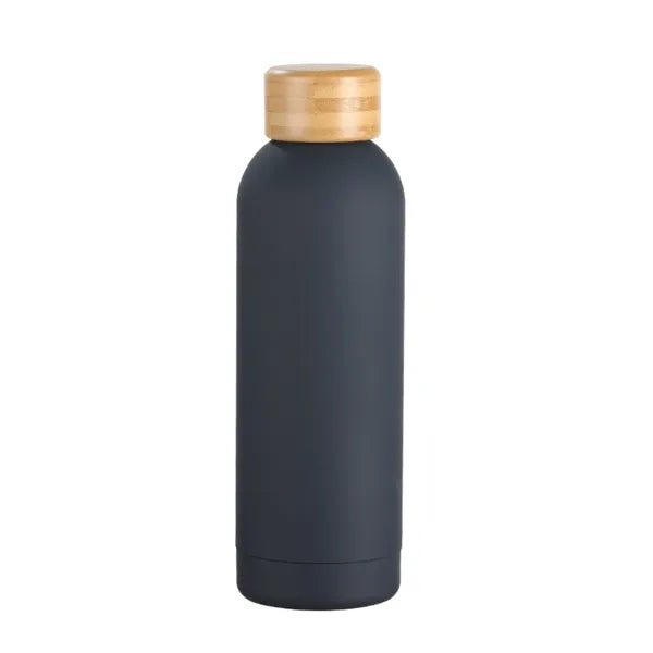 17oz Stainless Steel Bottle with Bamboo Lid - OCEAN