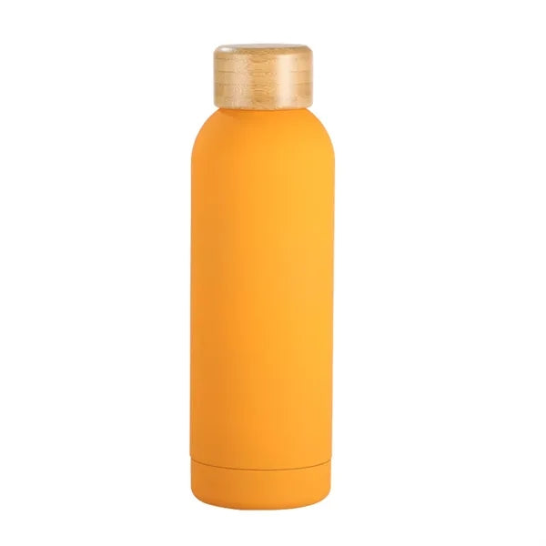 17oz Stainless Steel Bottle with Bamboo Lid - OCEAN