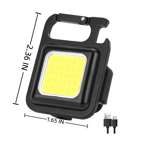 Rechargeable Mini COB Keychain LED Work Light