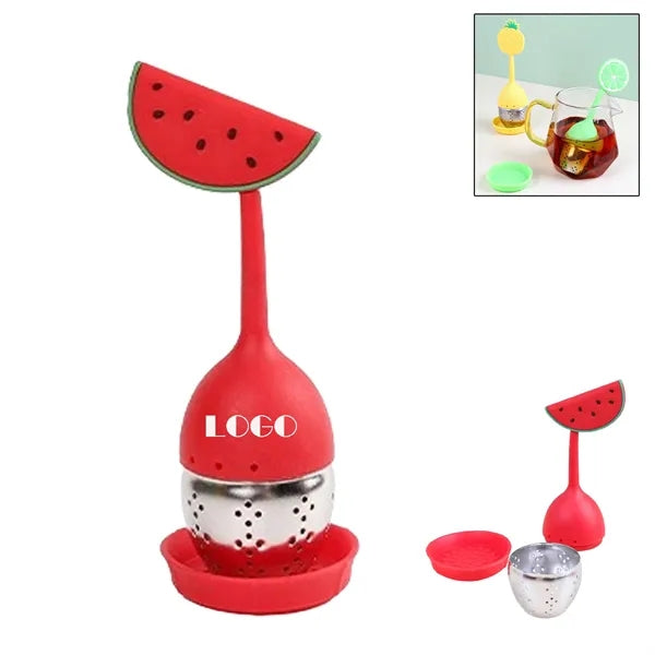Watermelon-Shaped Silicone Tea Leaf Infuser