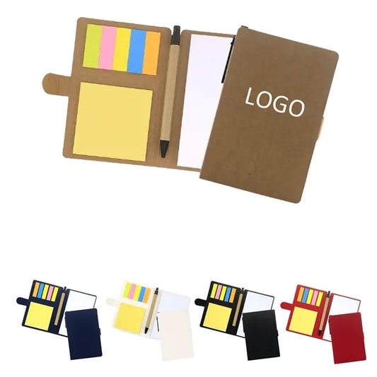 Office Sticky Notes Notebook Bundle with Attached Pen