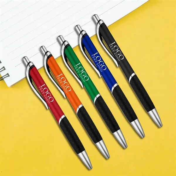 Rubber Sleeve Ballpoint Click Pen