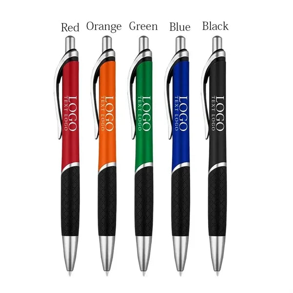 Rubber Sleeve Ballpoint Click Pen