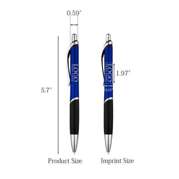 Rubber Sleeve Ballpoint Click Pen