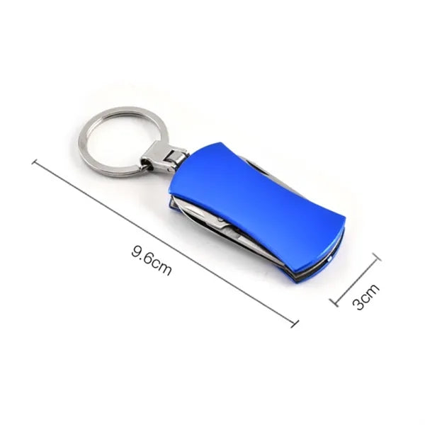 Multi Tool Keychain with Bottle Opener and Knife
