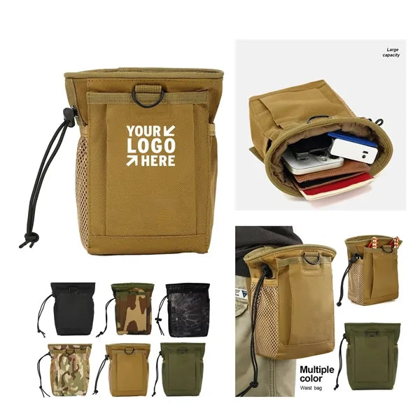 Durable Tactical Pouch for Belt w/ Drawstring