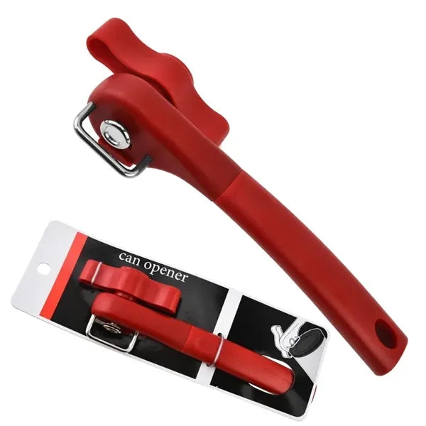 Durable Manual Can Opener w/ Side-Cut Lid for Safe Use