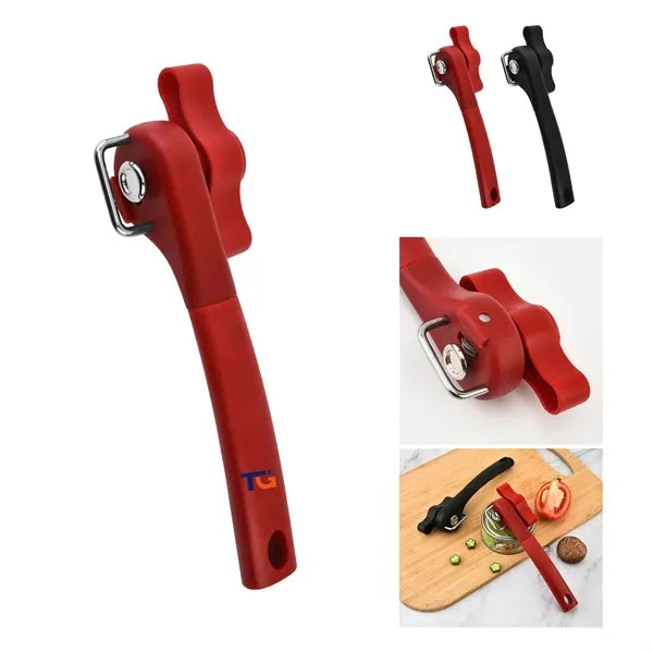 Durable Manual Can Opener w/ Side-Cut Lid for Safe Use