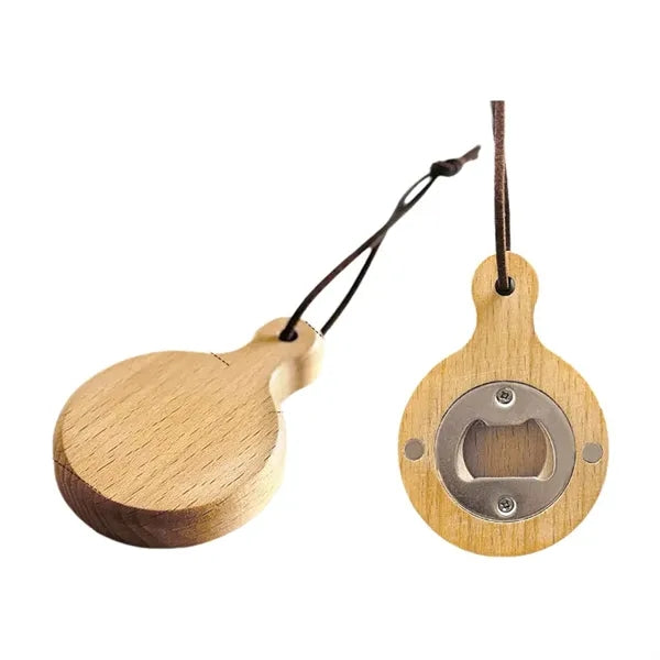 Rounded Wooden Bottle Opener