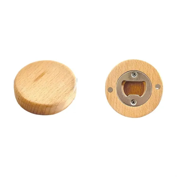 Rounded Wooden Bottle Opener