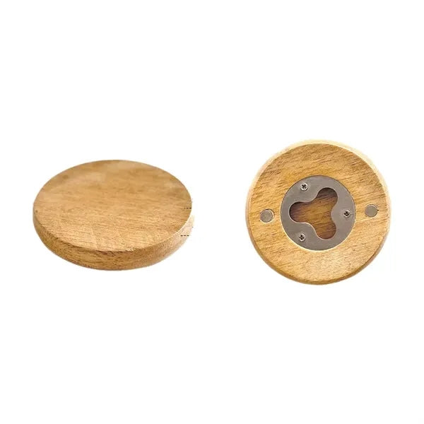 Rounded Wooden Bottle Opener