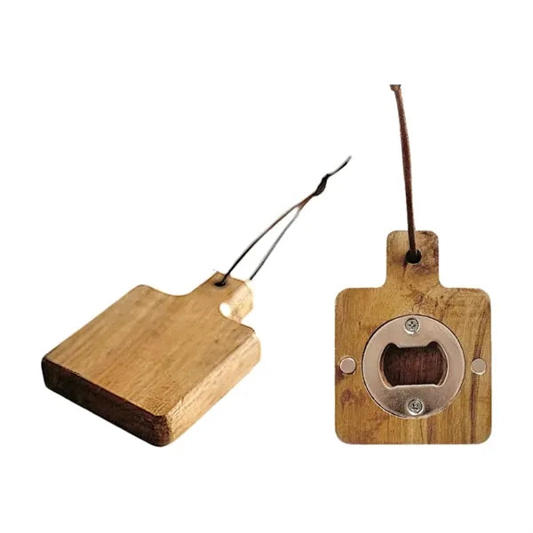 Rounded Wooden Bottle Opener