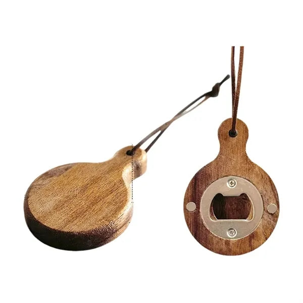 Rounded Wooden Bottle Opener