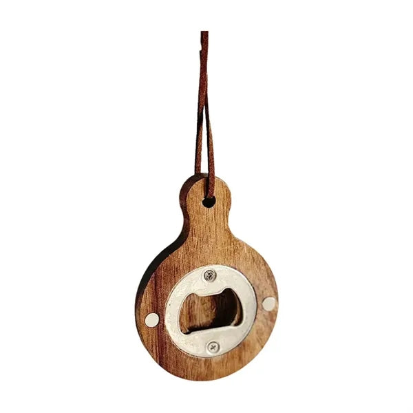 Rounded Wooden Bottle Opener