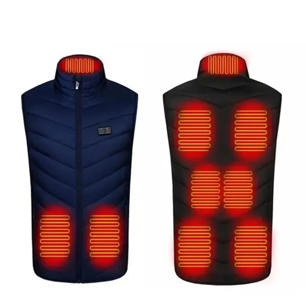9 Heating Zones Outdoor Men Jacket Rechargeable Heater Vest