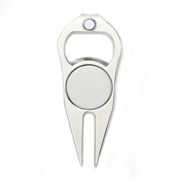 Zinc Alloy Divot Tool With Bottle Opener