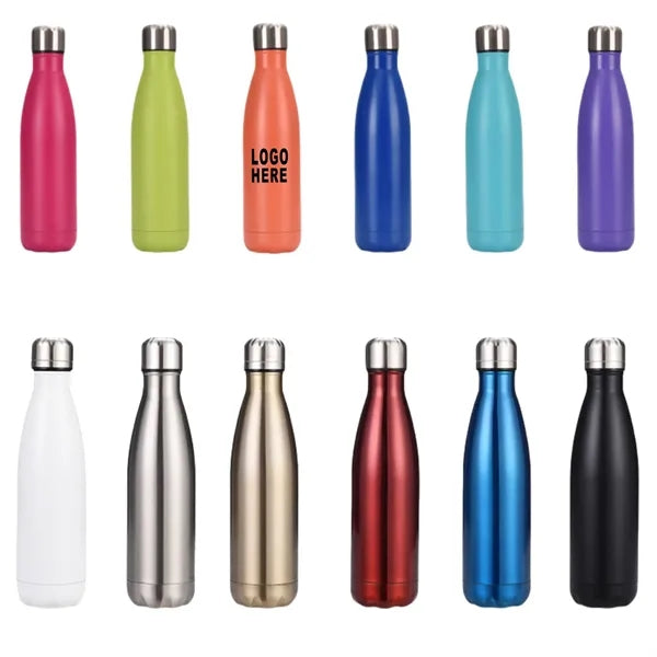 17oz Insulated Water Bottle Stainless Steel Double Thermal