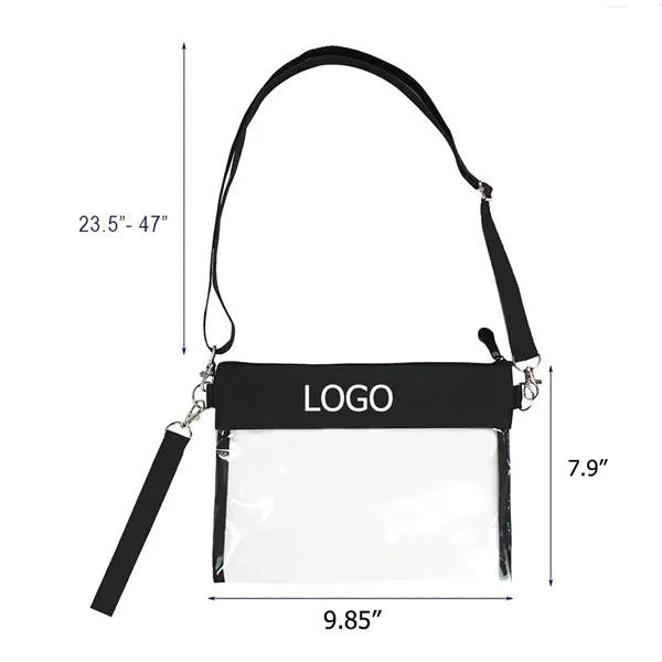 Clear Stadium Approved PVC Crossbody Bag