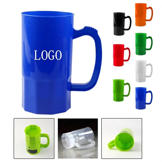 Stackable Plastic Beer Cup 22oz