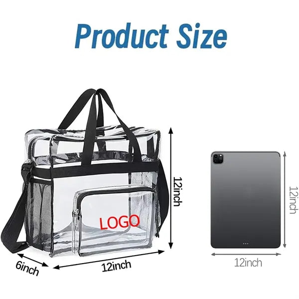 Stadium Events Approved Clear Tote Crossbody Messenger Bag