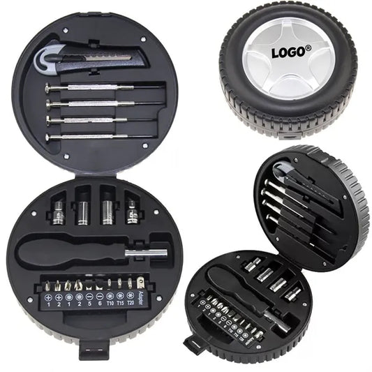 Tire Shaped Multi Tool Kit With Screwdrivers And Pliers