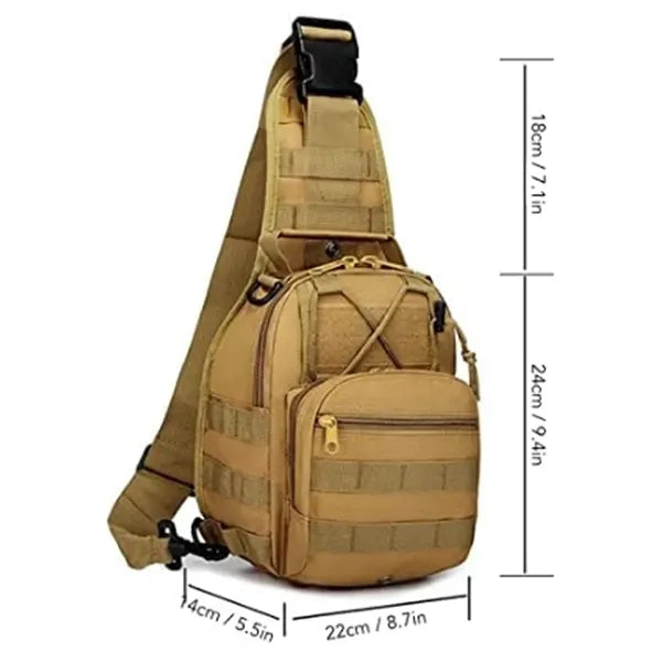 Tactical Sling Bag with MOLLE System for Outdoor & Travel