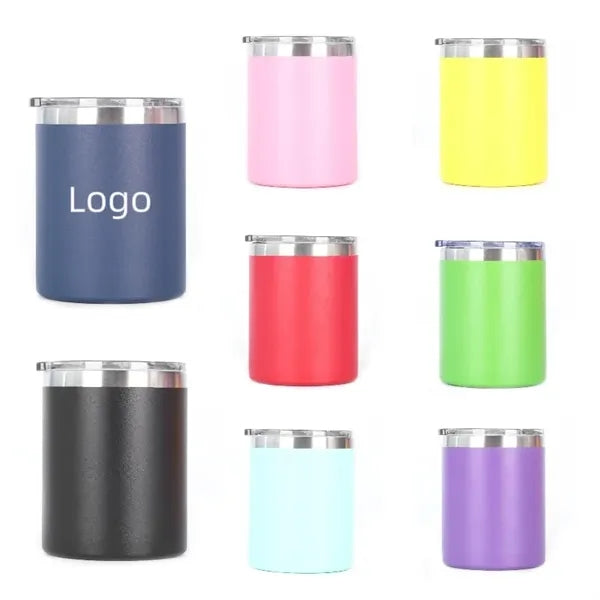 12 oz Stainless Steel Tumbler W/ Lid