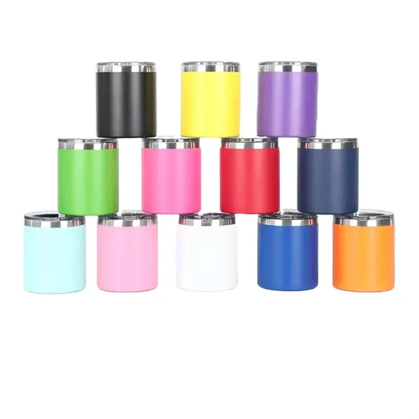12 oz Stainless Steel Tumbler W/ Lid