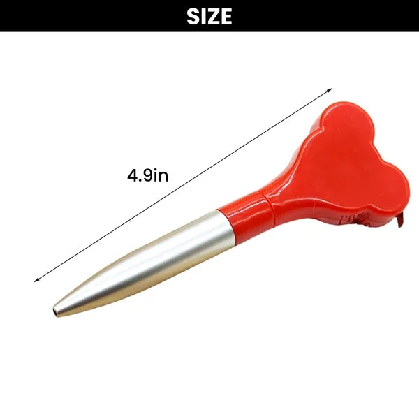 Tape Measure Pen with Ear Shape