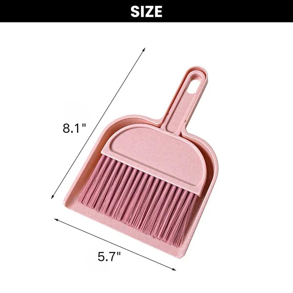 Mini Broom & Dustpan Set for Desktop Cleaning