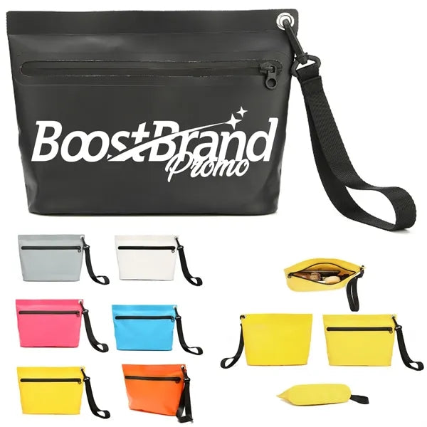 Waterproof Casual Wristlet Bag with Zipper Pocket