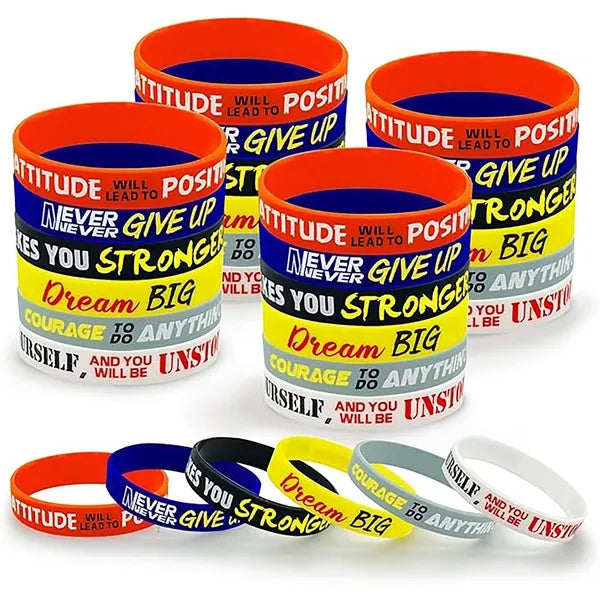 Silicone Sport Bracelets for Kids and Adults