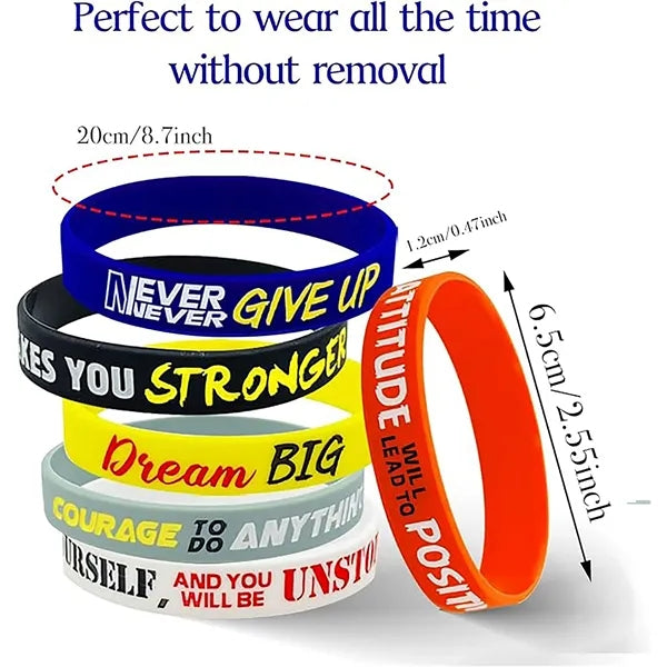 Silicone Sport Bracelets for Kids and Adults