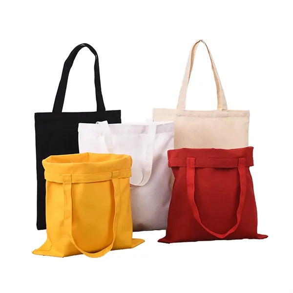Drawstring Canvas Tote Bag