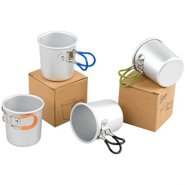 5OZ Folding Handle Aluminum Camping Mug