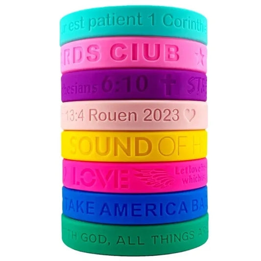 Debossed Silicone Bands