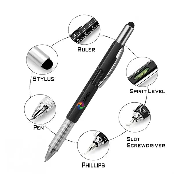 Metal Screw Level Touch Screen Stylus Pen