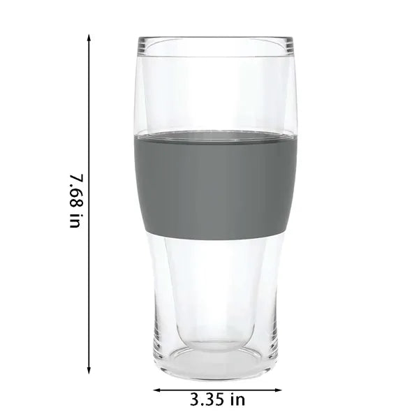 16oz double walled insulated ice pint beer glasses tumbler
