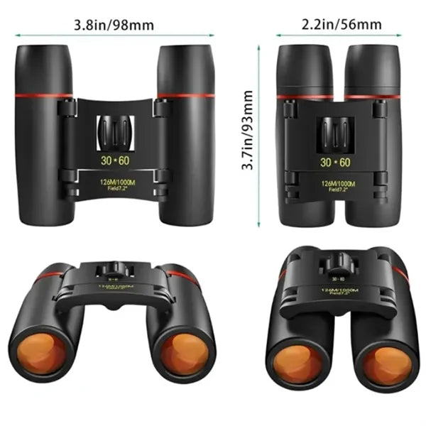 30X60 Binocular Portable Foldable Telescope