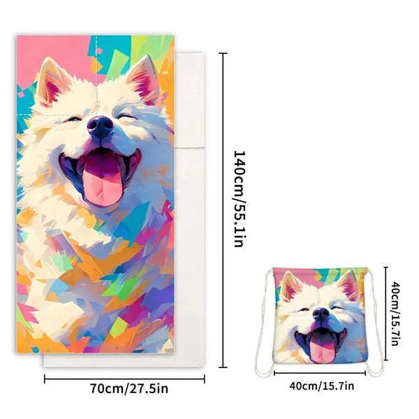 Swimming bath yoga 2 in 1 quick dry sand free beach towel
