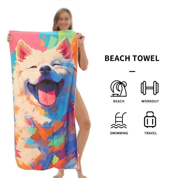 Swimming bath yoga 2 in 1 quick dry sand free beach towel