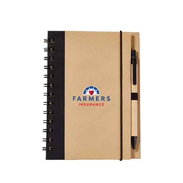 Eco Hardcover Journal & Pen (5"X7")