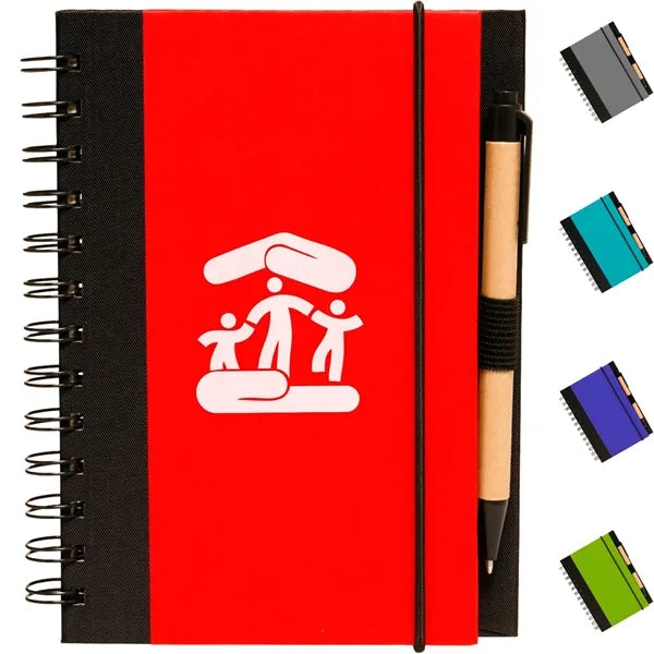Eco Hardcover Journal & Pen (5"X7")