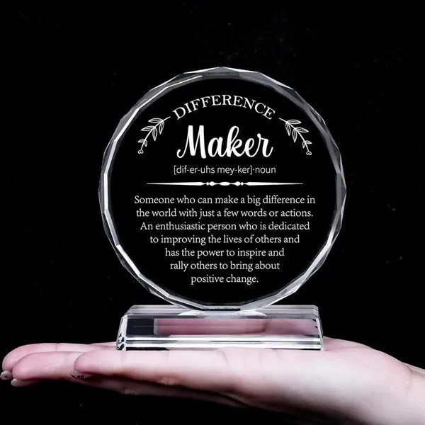 Mini Cute Glass Awards with Gift Box