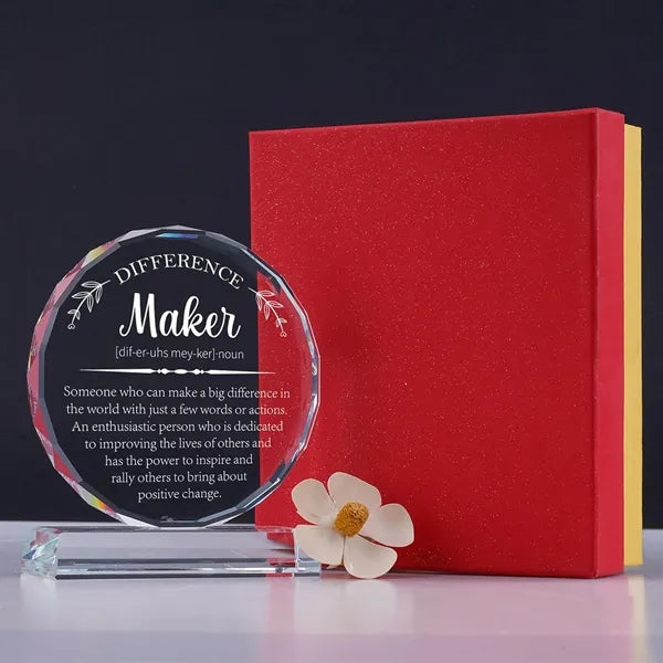 Mini Cute Glass Awards with Gift Box