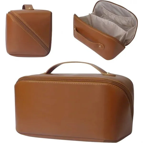 Waterproof Portable Pouch Open Flat Toiletry Bag