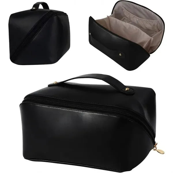 Waterproof Portable Pouch Open Flat Toiletry Bag