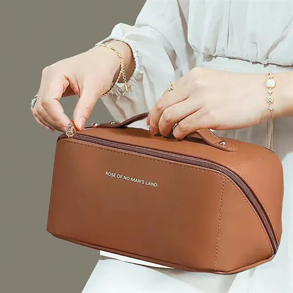 Waterproof Portable Pouch Open Flat Toiletry Bag